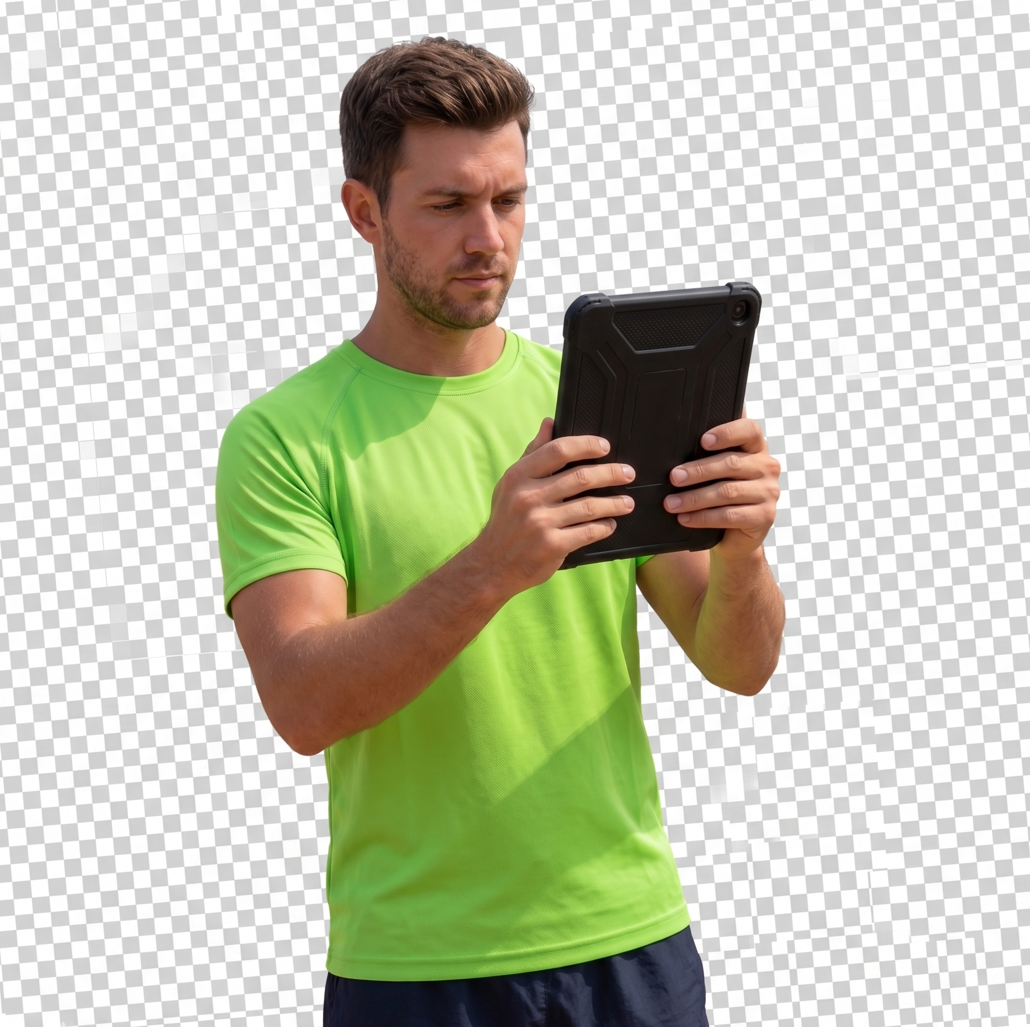 Instruktor prezentuje zasady bezpieczeństwa